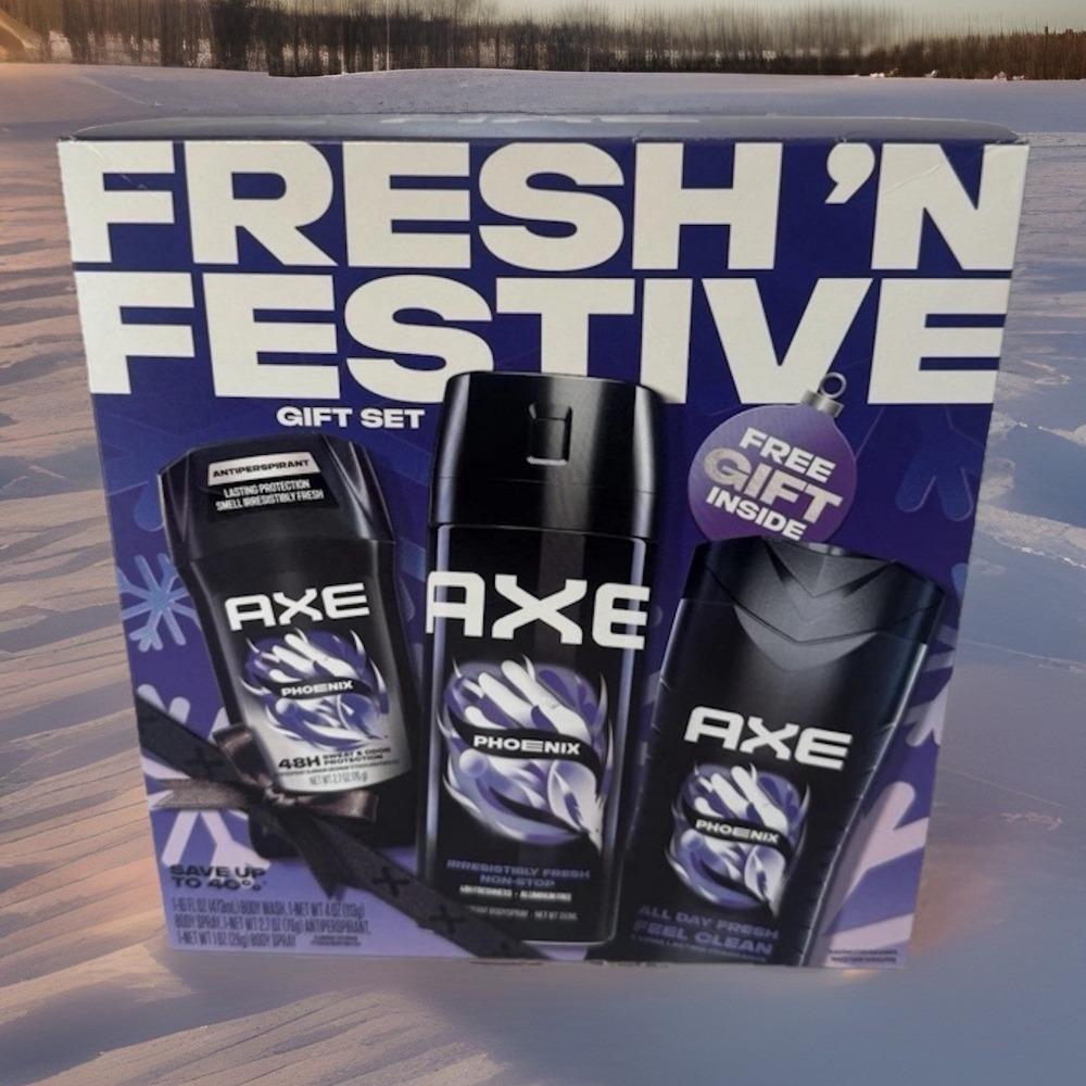 AXE PHOENIX Gift Set: Antiperspirant,‎ Body Spray & Body Wash